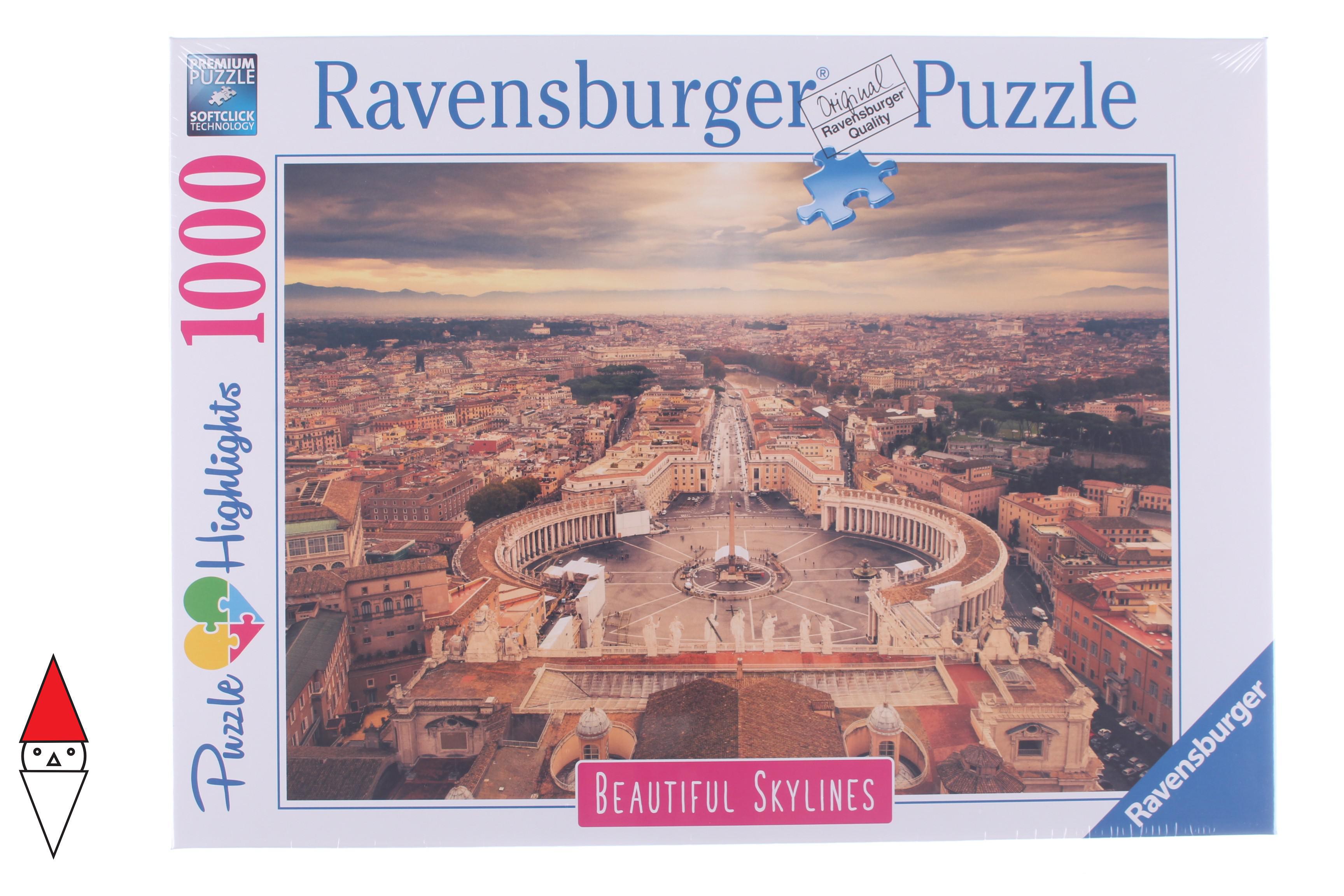 Puzzle Paesaggi Ravensburger Citta Roma 1000 Pz Ebay