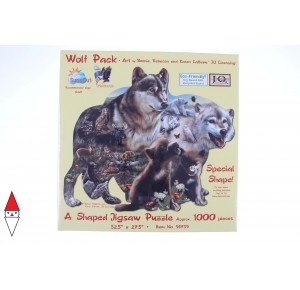 SUNSOUT, , , PUZZLE SAGOMATO SUNSOUT LUPI WOLF PACK 1000 PZ