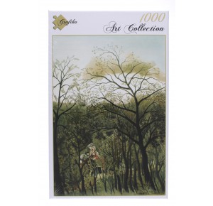 GRAFIKA, , , PUZZLE ARTE GRAFIKA ROUSSEAU RENDEZ VOUS DANS LA FORET PITTURA 1800 1000 PZ