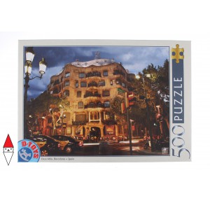 DTOYS, , , PUZZLE EDIFICI DTOYS PALAZZI SPAGNA BARCELLONA CASA MILA 500 PZ