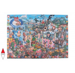 GIBSONS, , , PUZZLE TEMATICO GIBSONS NAZIONI I LOVE GREAT BRITAIN 1000 PZ