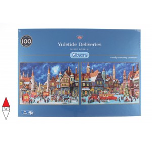 GIBSONS, , , PUZZLE TEMATICO GIBSONS NATALE YULETIDE DELIVERIES 2X500 PZ