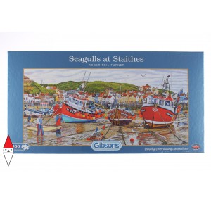 GIBSONS, , , PUZZLE PAESAGGI GIBSONS PORTI SEAGULLS AT STAITHES 636 PZ