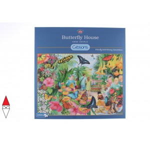 GIBSONS, , , PUZZLE ANIMALI GIBSONS FARFALLE BUTTERFLY HOUSE 1000 PZ