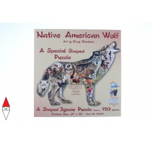 SUNSOUT, , , PUZZLE SAGOMATO SUNSOUT LUPI GREG GIORDANO - NATIVE AMERICAN WOLF 1000 PZ