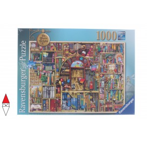 RAVENSBURGER, , , PUZZLE OGGETTI RAVENSBURGER LIBRERIA LA BIBLIOTECA BIZZARRA 2 1000 PZ