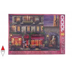 EUROGRAPHICS, , , PUZZLE TEMATICO EUROGRAPHICS DAVID MC LEAN RESTAURANT AU CHAPEAU ROUGE 1000 PZ