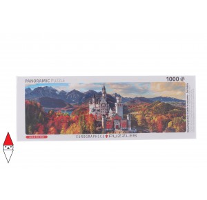 EUROGRAPHICS, , , EUROGRAPHICS PANORAMA CASTELLO DI NEUSCHWANSTEIN IN AUTUNNO 1000 PZ