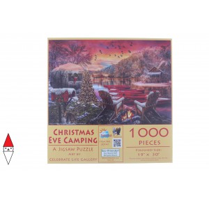 SUNSOUT, , , PUZZLE TEMATICO SUNSOUT NATALE CHRISTMAS EVE CAMPING 1000 PZ