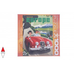 EUROGRAPHICS, , , PUZZLE GRAFICA EUROGRAPHICS STAMPE VINTAGE VIAGGIO IN EUROPA 1000 PZ