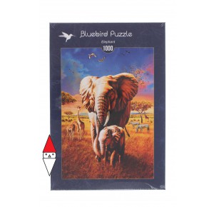 BLUEBIRD, , , PUZZLE ANIMALI BLUEBIRD ELEFANTI ELEPHANT 1000 PZ