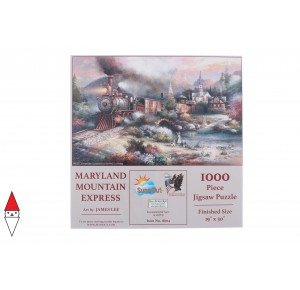 SUNSOUT, , , PUZZLE MEZZI DI TRASPORTO SUNSOUT TRENI MARYLAND MOUNTAIN EXPRESS 1000 PZ