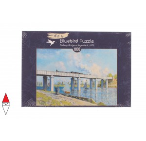 BLUEBIRD, , , PUZZLE ARTE BLUEBIRD IMPRESSIONISMO CLAUDE MONET RAILWAY BRIDGE 1000 PZ