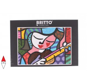 BLUEBIRD, , , PUZZLE GRAFICA BLUEBIRD ASTRATTI ROMERO BRITTO GIRL WITH GUITAR 1000 PZ