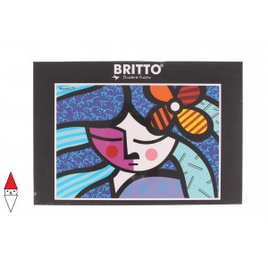 BLUEBIRD, , , PUZZLE GRAFICA BLUEBIRD ASTRATTI ROMERO BRITTO GIRL WITH FLOWER 1000 PZ