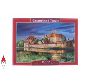 CASTORLAND, , , PUZZLE EDIFICI CASTORLAND CASTELLI E PALAZZI POLOGNE CHATEAU MALBORK 1000 PZ