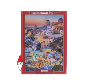 CASTORLAND, , , PUZZLE PAESAGGI CASTORLAND MARE E OCEANO SANTORINI LIGHTS 1000 PZ