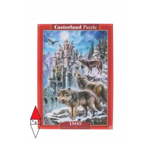 CASTORLAND, , , PUZZLE ANIMALI CASTORLAND LUPI WOLVES IN FRONT OF THE CASTLE 1500 PZ