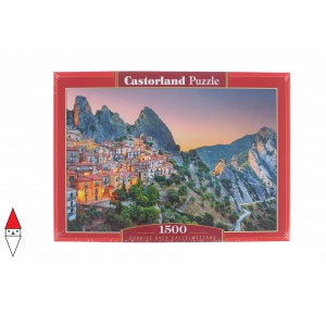 CASTORLAND, , , PUZZLE PAESAGGI CASTORLAND VILLAGGI SUNRISE OVER CASTELMEZZANO 1500 PZ