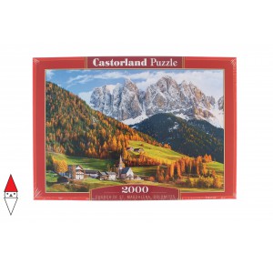 CASTORLAND, , , PUZZLE PAESAGGI CASTORLAND MONTAGNA CHURCH OF ST MAGDALENA DOLOMITES 2000 PZ