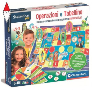 CLEMENTONI, , , GIOCO EDUCATIVO CLEMENTONI OPERAZIONI E TABELLINE