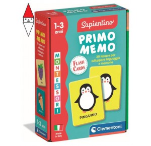 CLEMENTONI, , , GIOCO DA TAVOLO CLEMENTONI MONTESSORI FLASHCARDS PRIMO MEMO