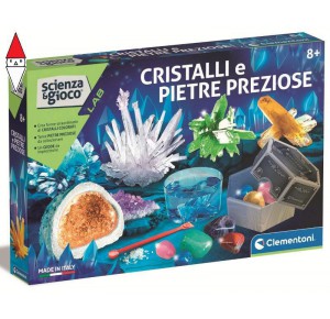 CLEMENTONI, , , GIOCO SCIENZA CLEMENTONI CRISTALLI GIGANTI E PIETRE PREZIOSE