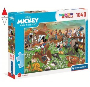 CLEMENTONI, , , PUZZLE CLEMENTONI PUZZLE 104 MAXI MICKEY AND FRIENDS
