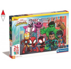 CLEMENTONI, , , PUZZLE CLEMENTONI PUZZLE 24 MAXI SPIDEY AND FRIENDS