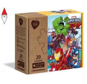 CLEMENTONI, , , PUZZLE CLEMENTONI PUZZLE 2X20 PFF MARVEL SUPERHERO