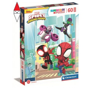 CLEMENTONI, , , PUZZLE CLEMENTONI PUZZLE 60 MAXI SPIDEY AND FRIENDS