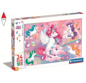 CLEMENTONI, , , PUZZLE CLEMENTONI PUZZLE 24 MAXI JOLLY UNICORNS