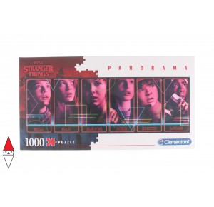 CLEMENTONI, , , PUZZLE TEMATICO CLEMENTONI FILM E SERIE TV STRANGER THINGS PANORAMA 1000 PZ