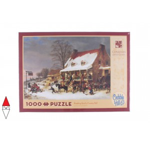 COBBLE HILL, , , PUZZLE ARTE COBBLE HILL C. KRIEGHOFF BREAKING UP OF A COUNTRY BALL 1000 PZ
