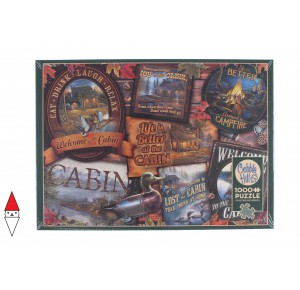 COBBLE HILL, , , PUZZLE OGGETTI COBBLE HILL VINTAGE CABIN SIGNS 1000 PZ