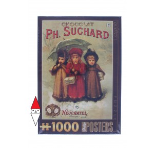 DTOYS, , , PUZZLE GRAFICA DTOYS STAMPE VINTAGE CHOCOLAT PHILIPPE SUCHARD 1000 PZ