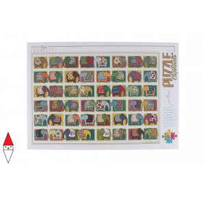 DTOYS, , , PUZZLE ANIMALI DTOYS ELEFANTI DAVID KATAI ESZTER PATTERN ELEPHANTS 1000 PZ