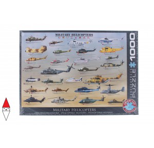 EUROGRAPHICS, , , PUZZLE MEZZI DI TRASPORTO EUROGRAPHICS ELICOTTERI MILITARY HELICOPTERS 1000 PZ