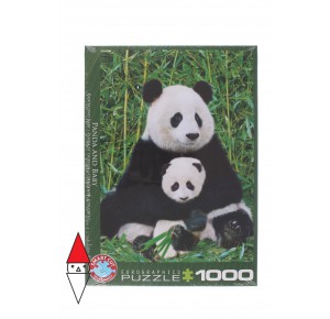 EUROGRAPHICS, , , PUZZLE ANIMALI EUROGRAPHICS PANDA PANDA AND BABY 1000 PZ