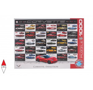 EUROGRAPHICS, , , PUZZLE TEMATICO EUROGRAPHICS AUTOMOBILI CORVETTE EVOLUTION 1000 PZ