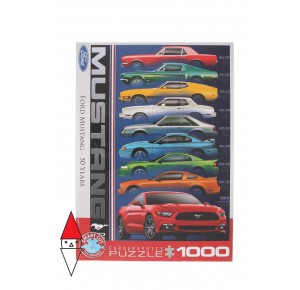 EUROGRAPHICS, , , PUZZLE TEMATICO EUROGRAPHICS AUTOMOBILI FORD MUSTANG 50 YEARS 1000 PZ