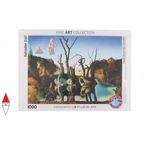 EUROGRAPHICS, , , PUZZLE ARTE EUROGRAPHICS PITTURA 1900 SWANS REFLECTING ELEPHANTS DALI 1000 PZ