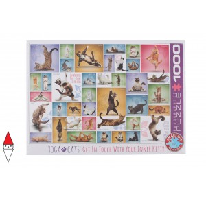 EUROGRAPHICS, , , PUZZLE ANIMALI EUROGRAPHICS GATTI YOGA CATS 1000 PZ