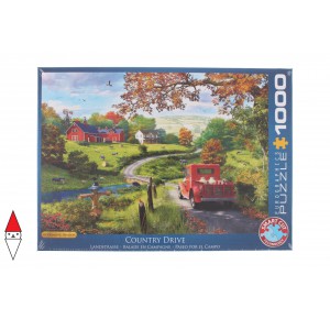 EUROGRAPHICS, , , PUZZLE PAESAGGI EUROGRAPHICS CAMPAGNA THE COUNTRY DRIVE 1000 PZ