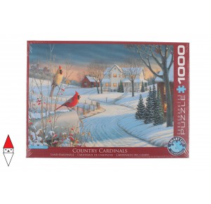 EUROGRAPHICS, , , PUZZLE ANIMALI EUROGRAPHICS UCCELLI COUNTRY CARDINALS 1000 PZ