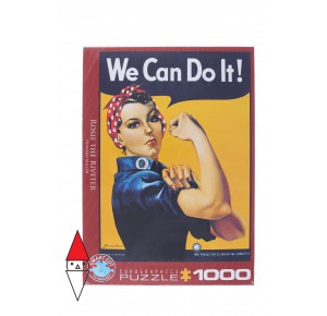 EUROGRAPHICS, , , PUZZLE GRAFICA EUROGRAPHICS STAMPE VINTAGE ROSIE THE RIVETER 1000 PZ