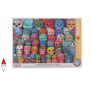EUROGRAPHICS, , , PUZZLE OGGETTI EUROGRAPHICS TRADITIONAL MEXICAN SKULLS 1000 PZ