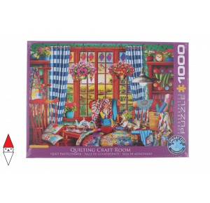 EUROGRAPHICS, , , PUZZLE TEMATICO EUROGRAPHICS MESTIERI QUILTING CRAFT ROOM 1000 PZ