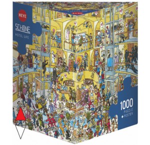 HEYE, , , PUZZLE GRAFICA HEYE FUMETTI HOTEL LIFE SCHONE 1000 PZ