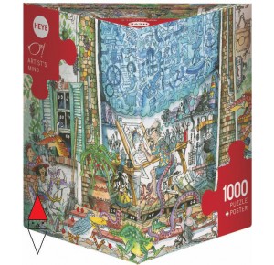 HEYE, , , PUZZLE GRAFICA HEYE FUMETTI ARTIST S MIND KORKY 1000 PZ